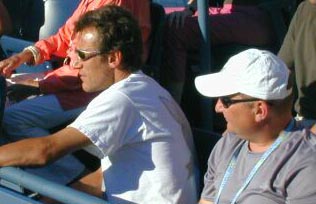 Mats Wilander (бывший тренер) и Анатолий Глебов